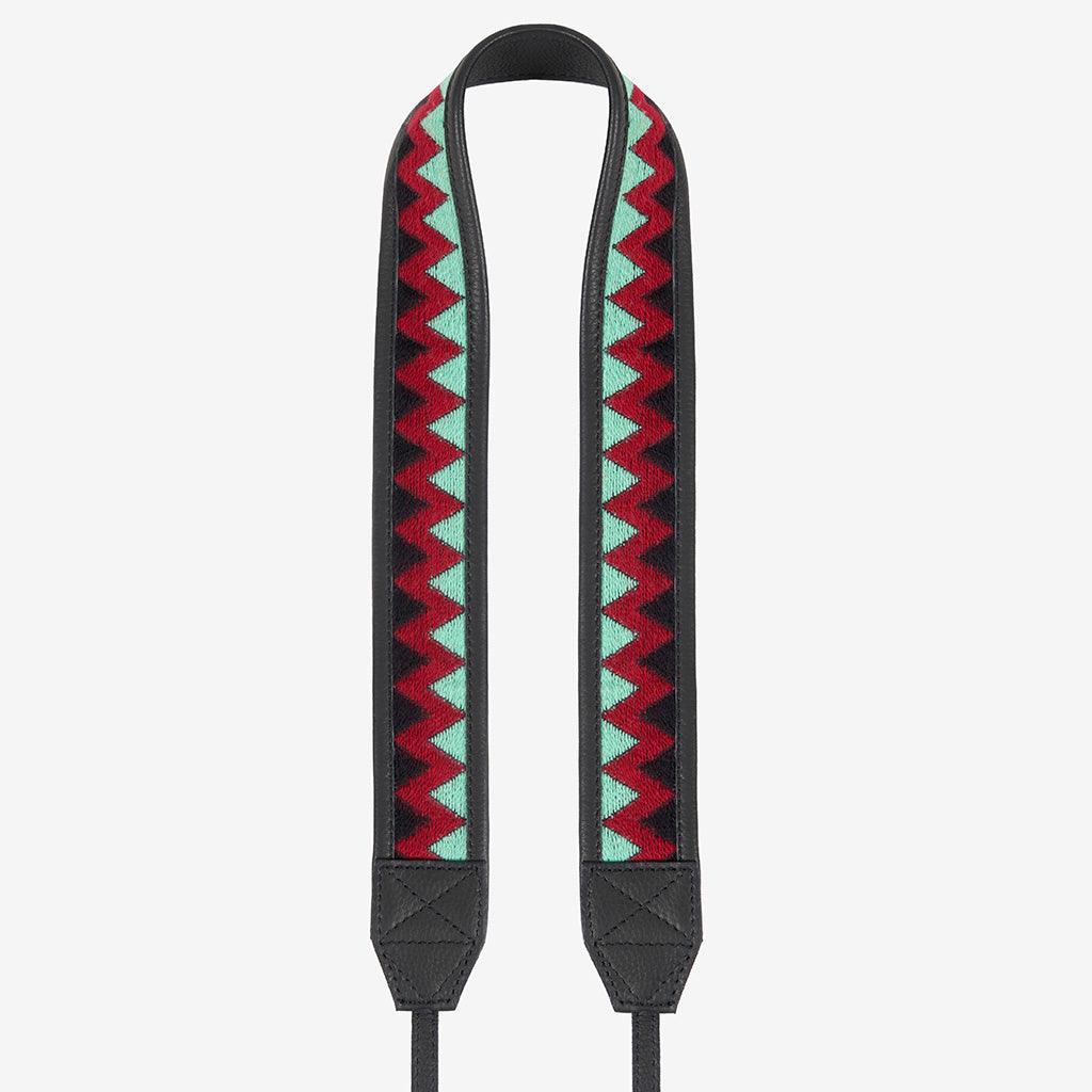 Jaipur #105 - Fabric & Leather camera strap