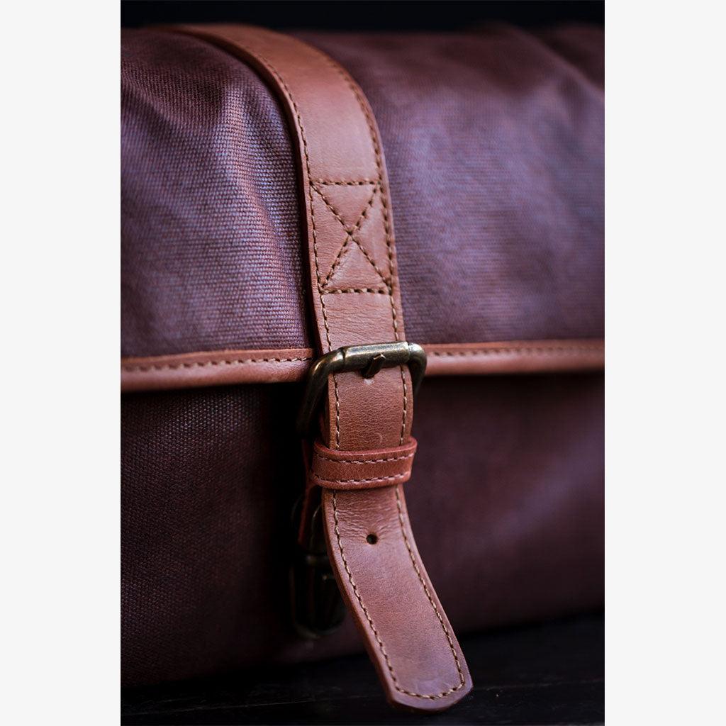 París Coffee Waxed Canvas Camera Bag
