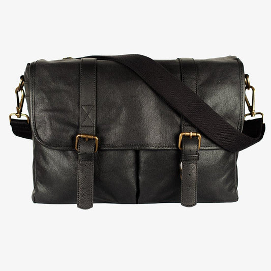 Limited Edition - Roma Black Waxed Canvas Camera Bag