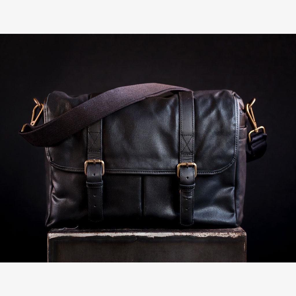 Limited Edition - Roma Black Waxed Canvas Camera Bag