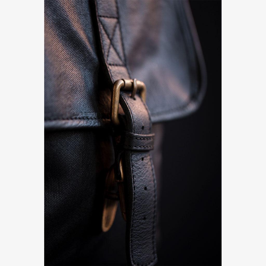 Limited Edition - Roma Black Waxed Canvas Camera Bag