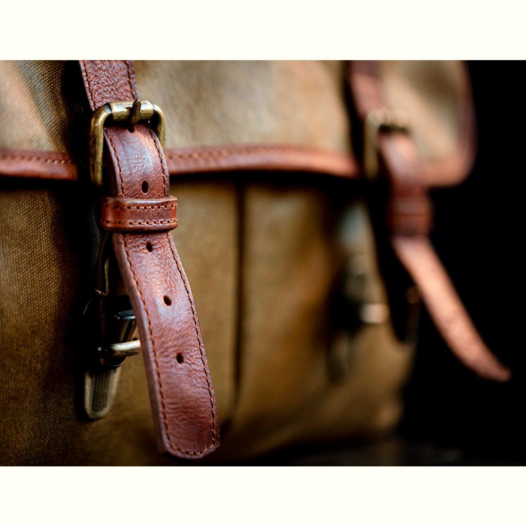 Limited Edition - Roma Olive Green Waxed Canvas Camera Bag