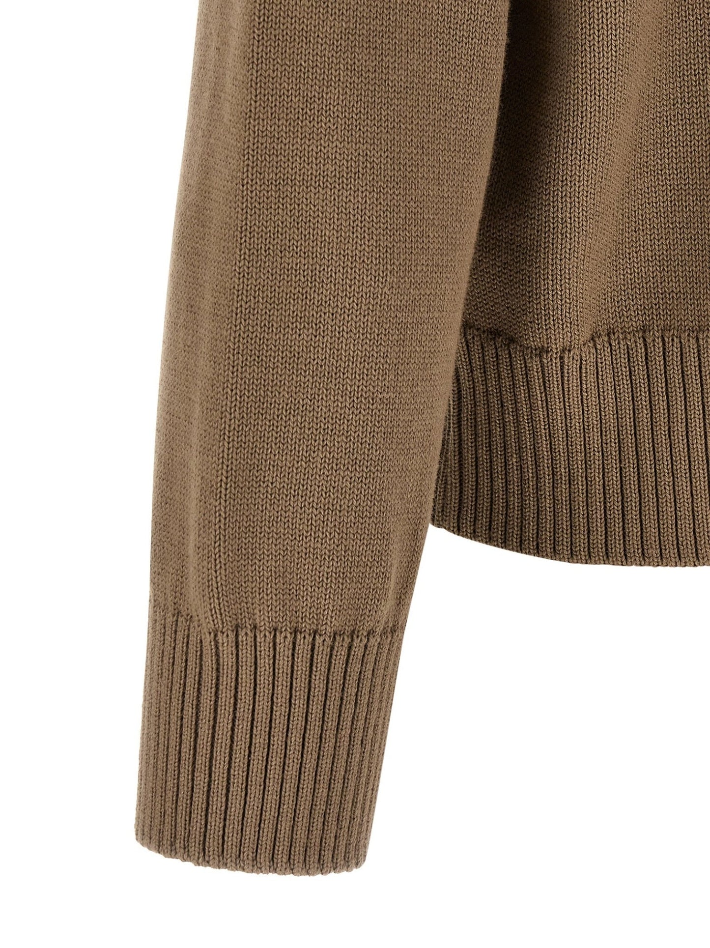 Ami Paris Beige Wool Cardigan - HBPS Beauty & Fashion
