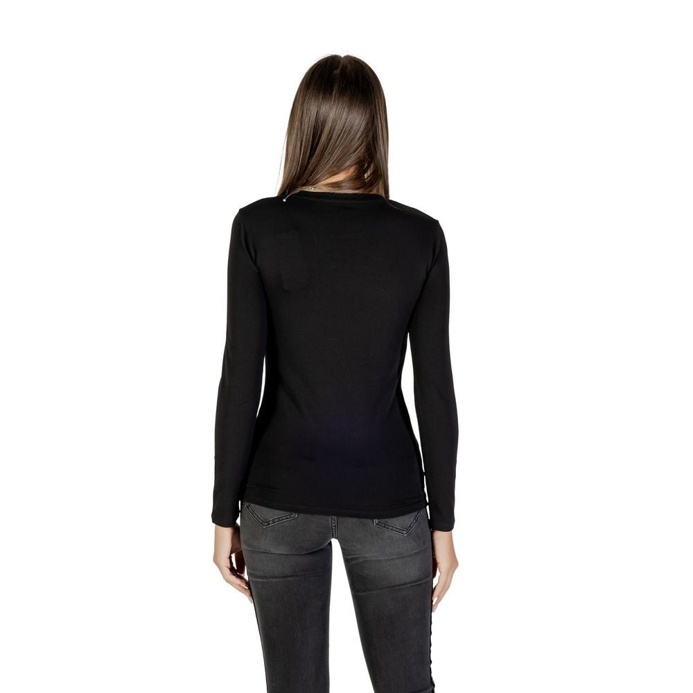 Armani Exchange Black Cotton Long Sleeve T-Shirt - HBPS Beauty & Fashion
