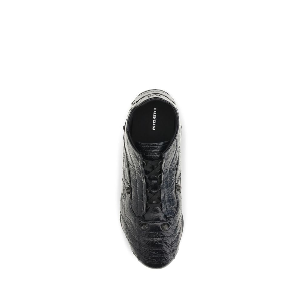 Balenciaga Black Calf Leather Bos Taurus Athletic Sneakers - HBPS Beauty & Fashion