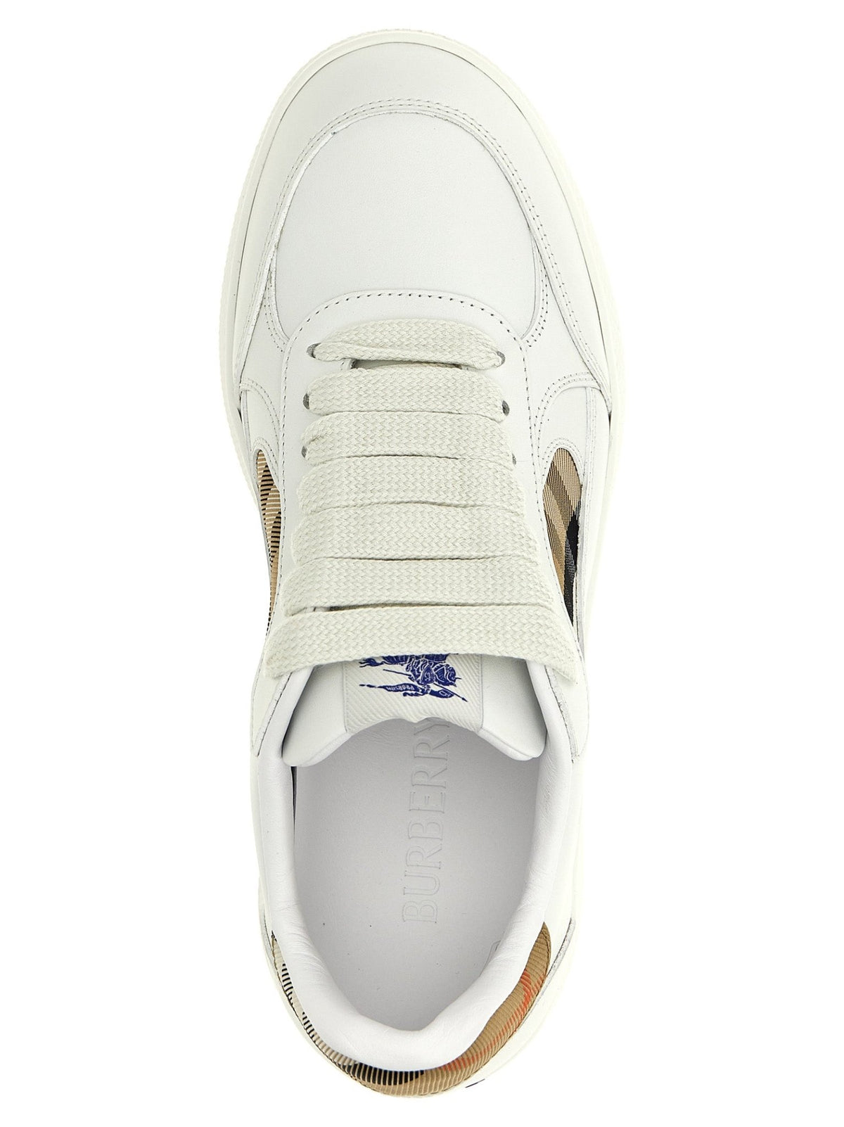 Baskets Burberry femme Terrace en cuir beige – BU-313416 - HBPS Beauty & Fashion