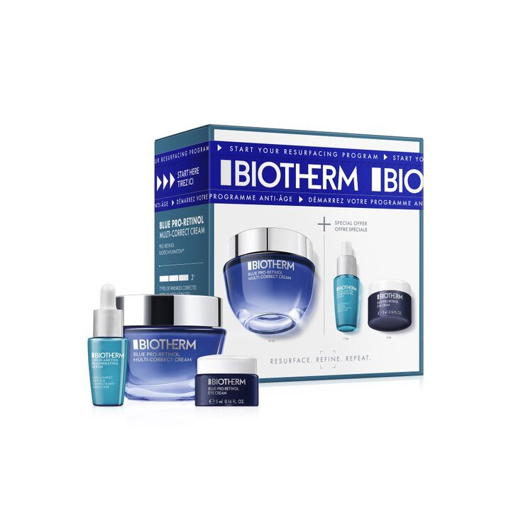 Biotherm – Coffret Blue Pro-Retinol Multi-Correct | Routine Anti-Âge Complète 3 Produits - HBPS Beauty & Fashion
