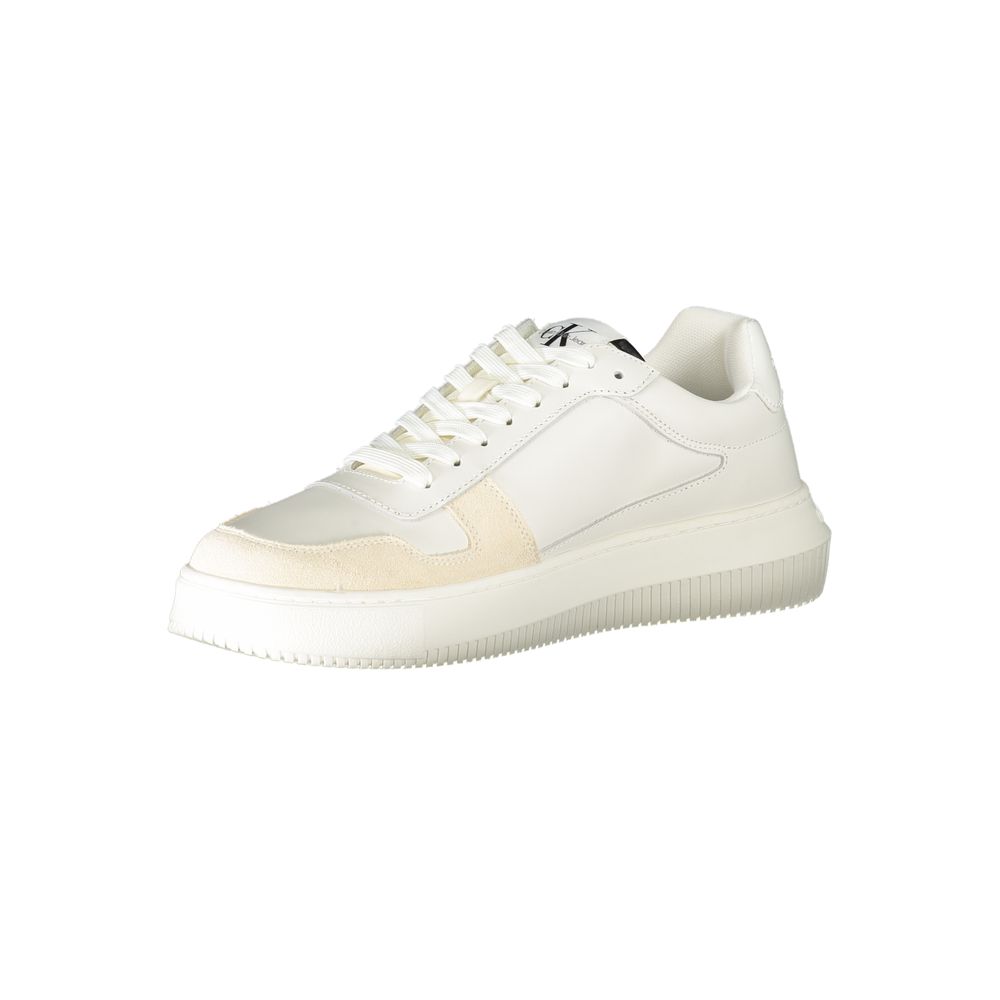 Calvin Klein Bianco Leather Men Sneaker - HBPS Beauty & Fashion