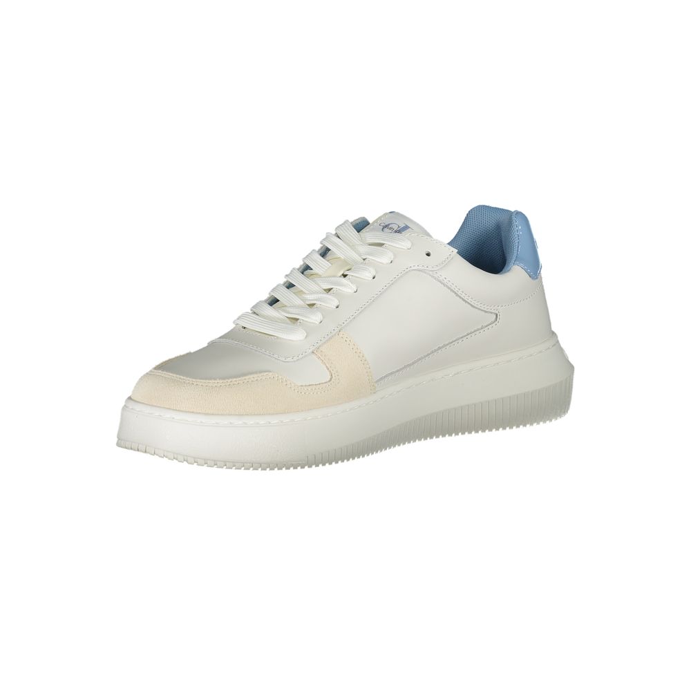 Calvin Klein Bianco Leather Mens Sneaker - HBPS Beauty & Fashion