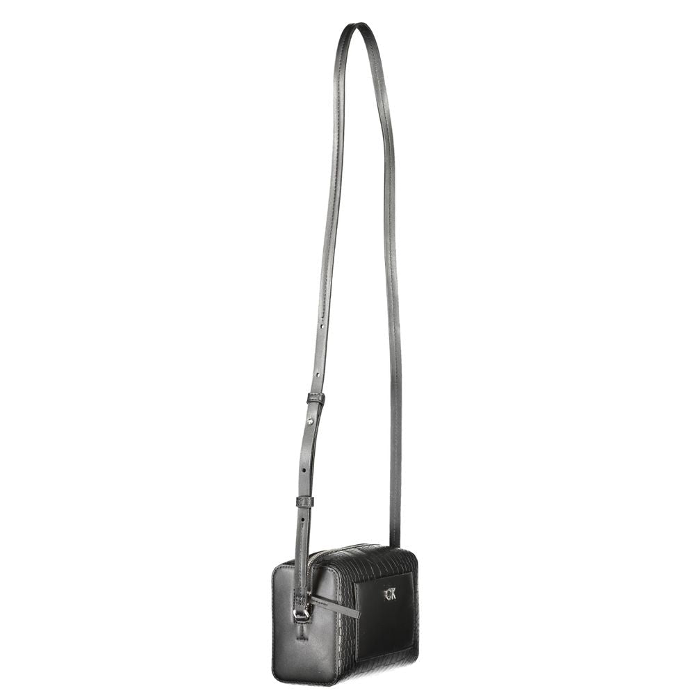 Calvin Klein Black Polyester Women Shoulder Bag - HBPS Beauty & Fashion