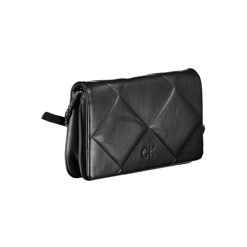 Calvin Klein Black Polyester Women Shoulder Bag - HBPS Beauty & Fashion