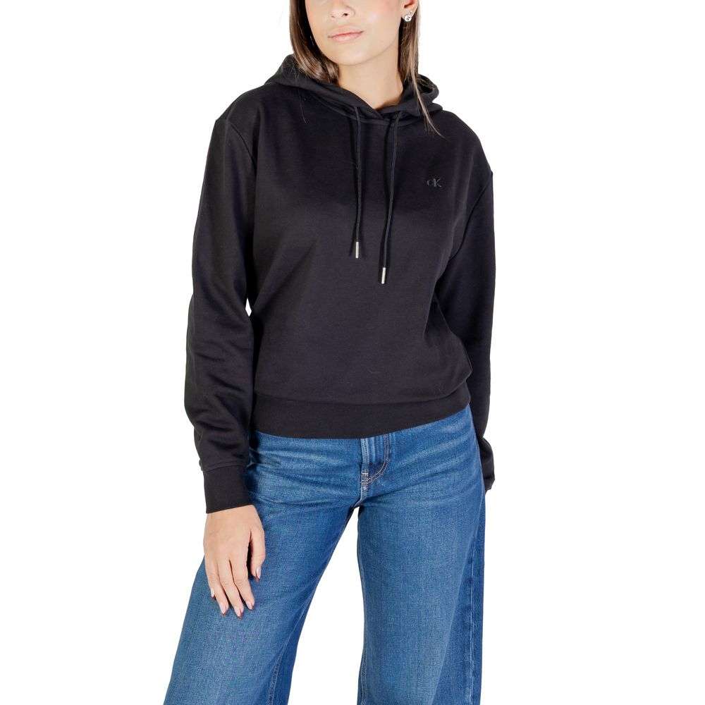 Calvin Klein Jeans Black Cotton Hoodie - HBPS Beauty & Fashion
