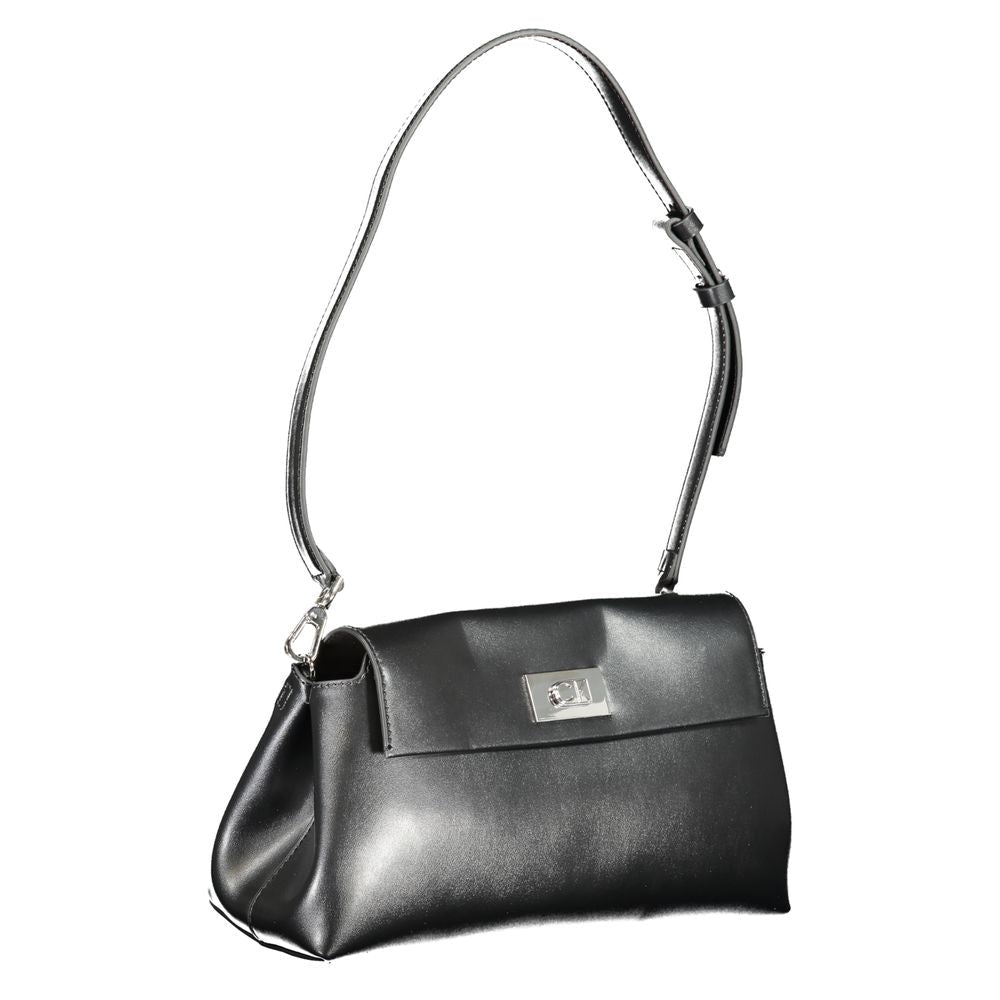 Calvin Klein Nero Polyurethane Women Shoulder Bag - HBPS Beauty & Fashion