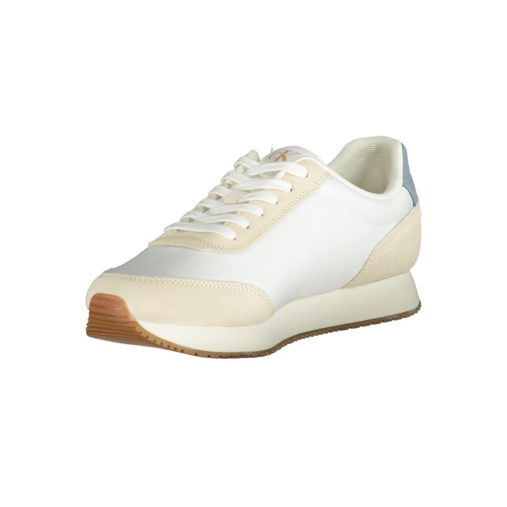 Calvin Klein White Polyester Men Sneaker - HBPS Beauty & Fashion