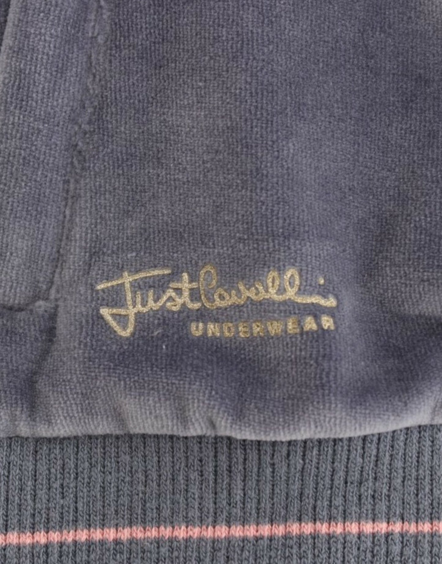 Cavalli Blue velvet zipup sweater - HBPS Beauty & Fashion