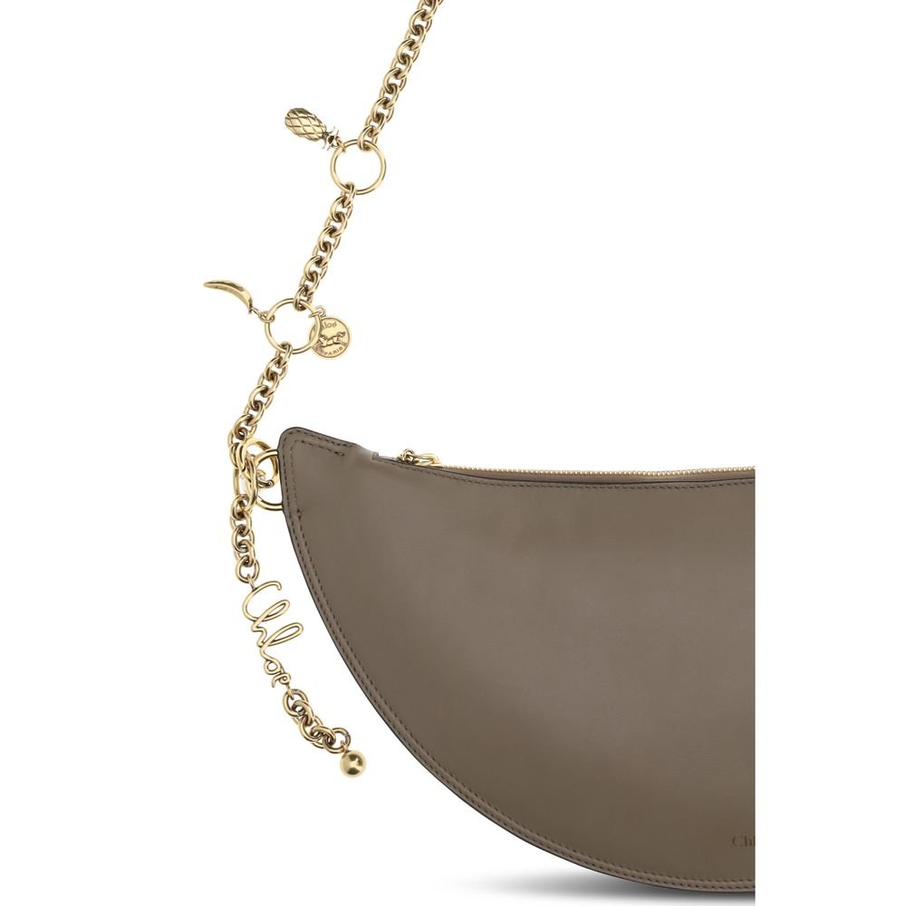 Chloé Gray Calf Leather Bos Taurus Shoulder Bag - HBPS Beauty & Fashion