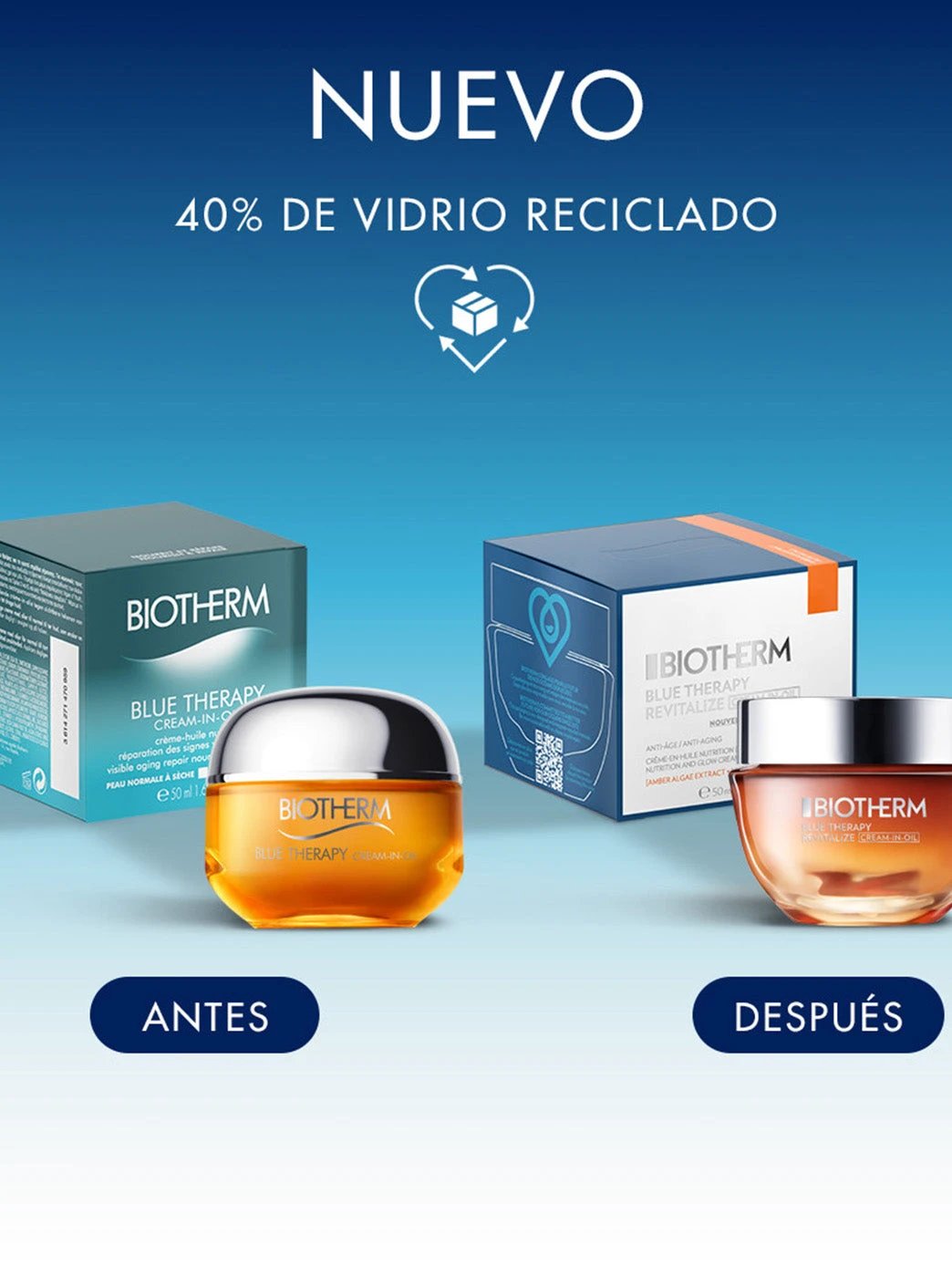 Blue Therapy Amber Algae Revitalize Cream in oil by Perfumerías Padilla