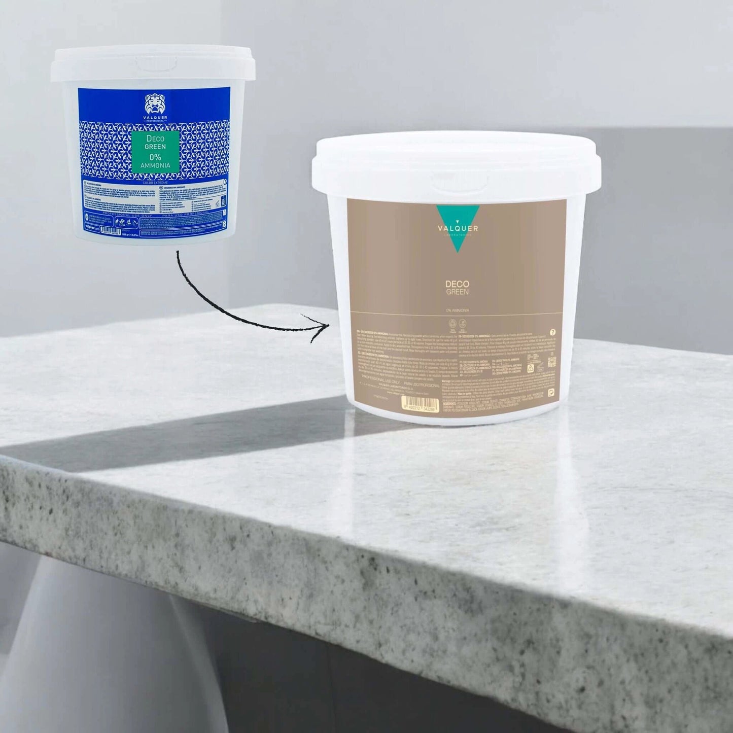 Decolorante SIN amoniaco - Polvos Decogreen 0% - 1000 g by Valquer®