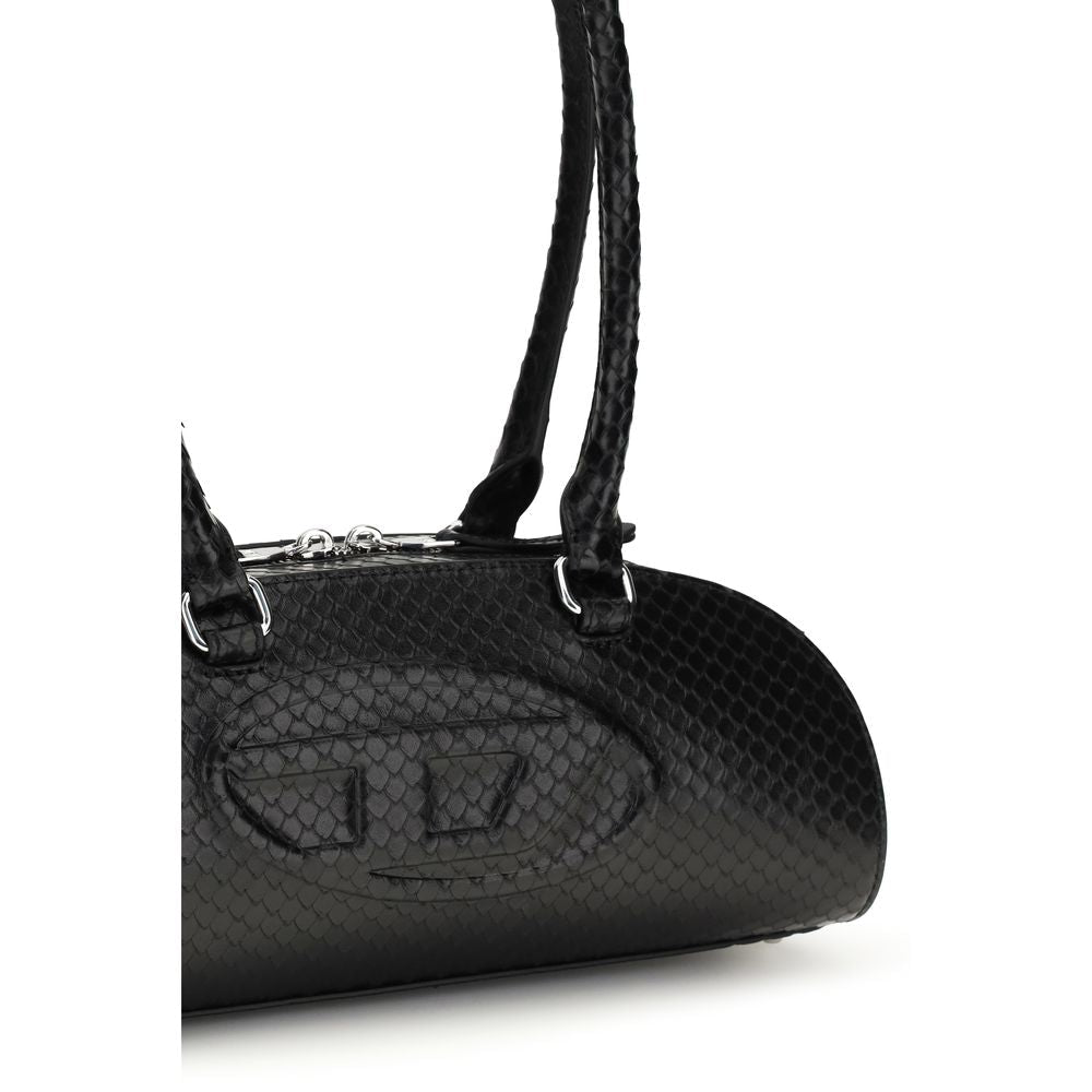 Diesel Black Calf Leather Bos Taurus Shoulder Bag - HBPS Beauty & Fashion