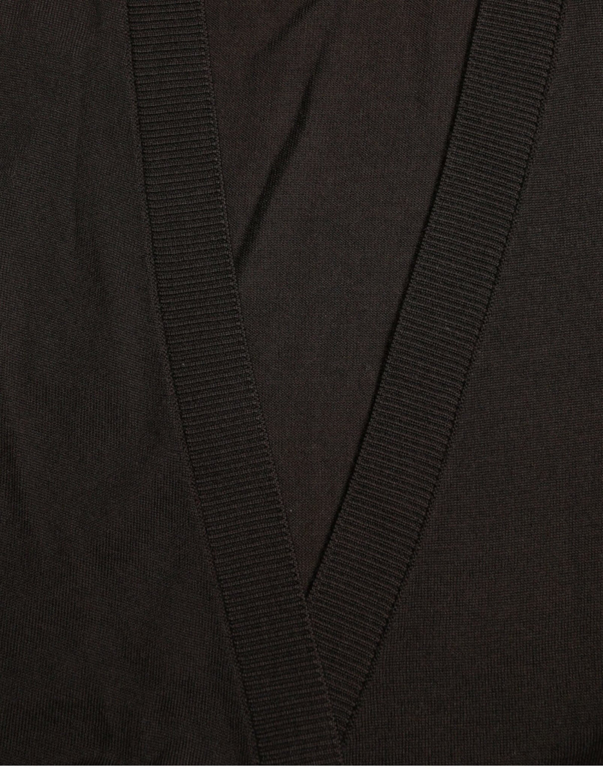 Dolce & Gabbana Black Wool V-neck Crossed Cardigan Sweater - HBPS Beauty & Fashion