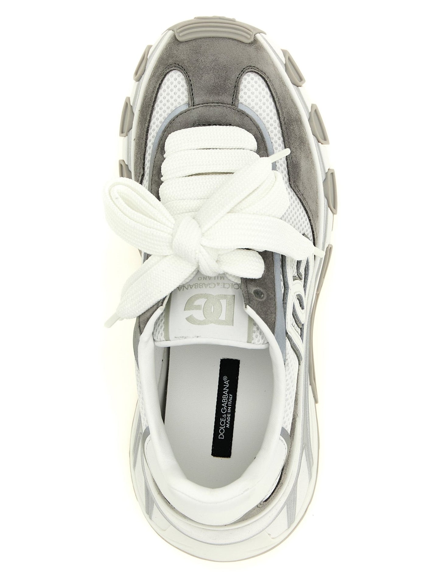 Dolce & Gabbana Gray Polyester Athletic Sneakers - HBPS Beauty & Fashion