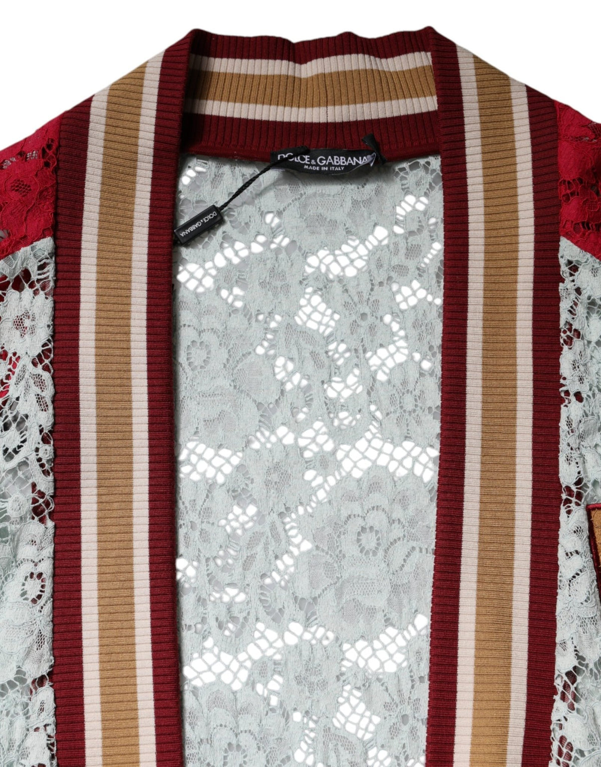 Dolce & Gabbana Multicolor Floral Lace Cardigan Sweater - HBPS Beauty & Fashion