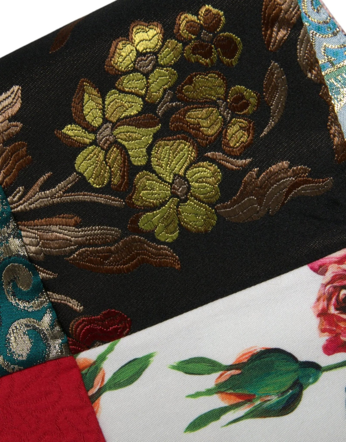 Dolce & Gabbana Multicolor Floral Patchwork Shift Mini Dress - HBPS Beauty & Fashion