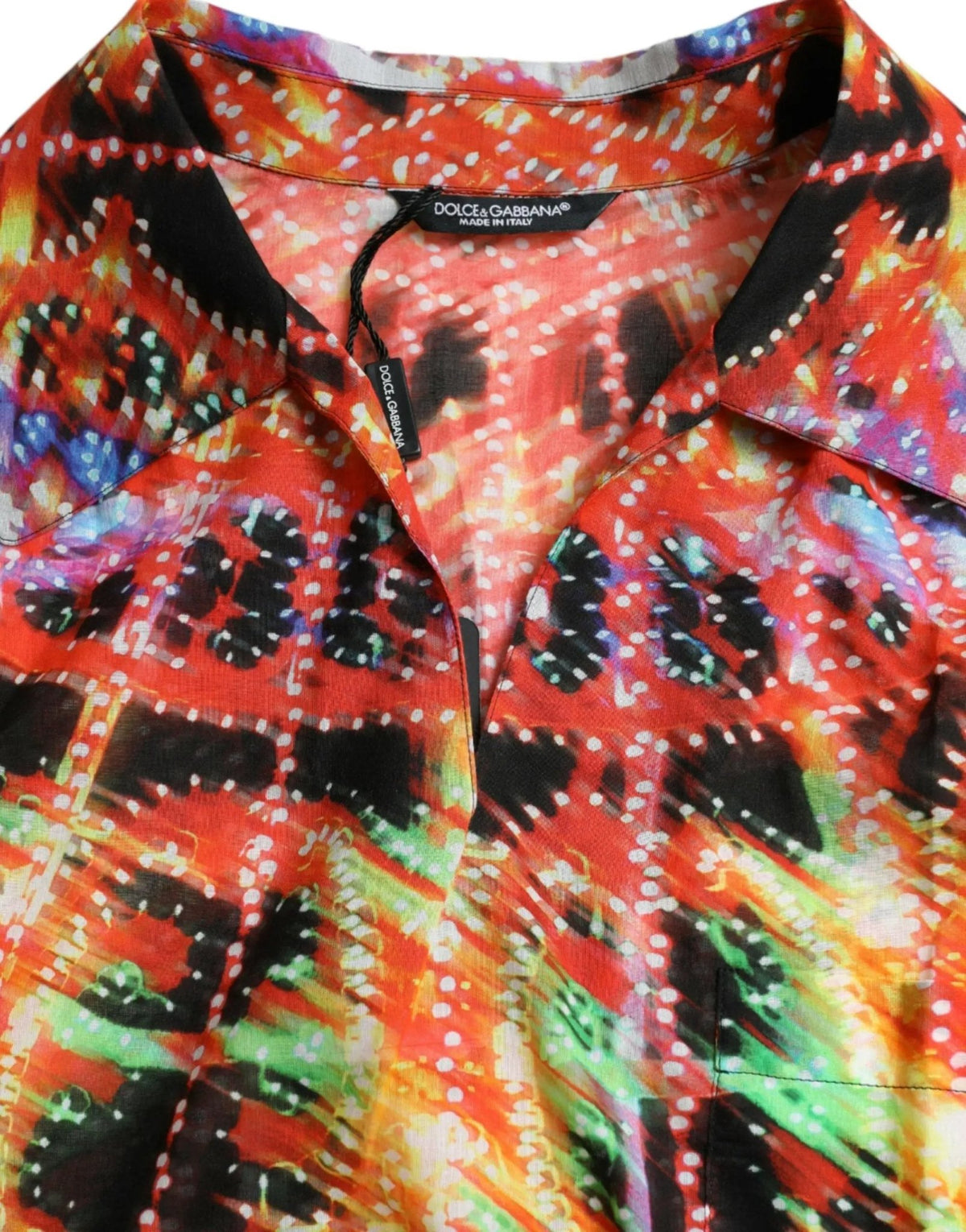 Dolce & Gabbana Multicolor Luminarie Print Cotton T-shirt - HBPS Beauty & Fashion