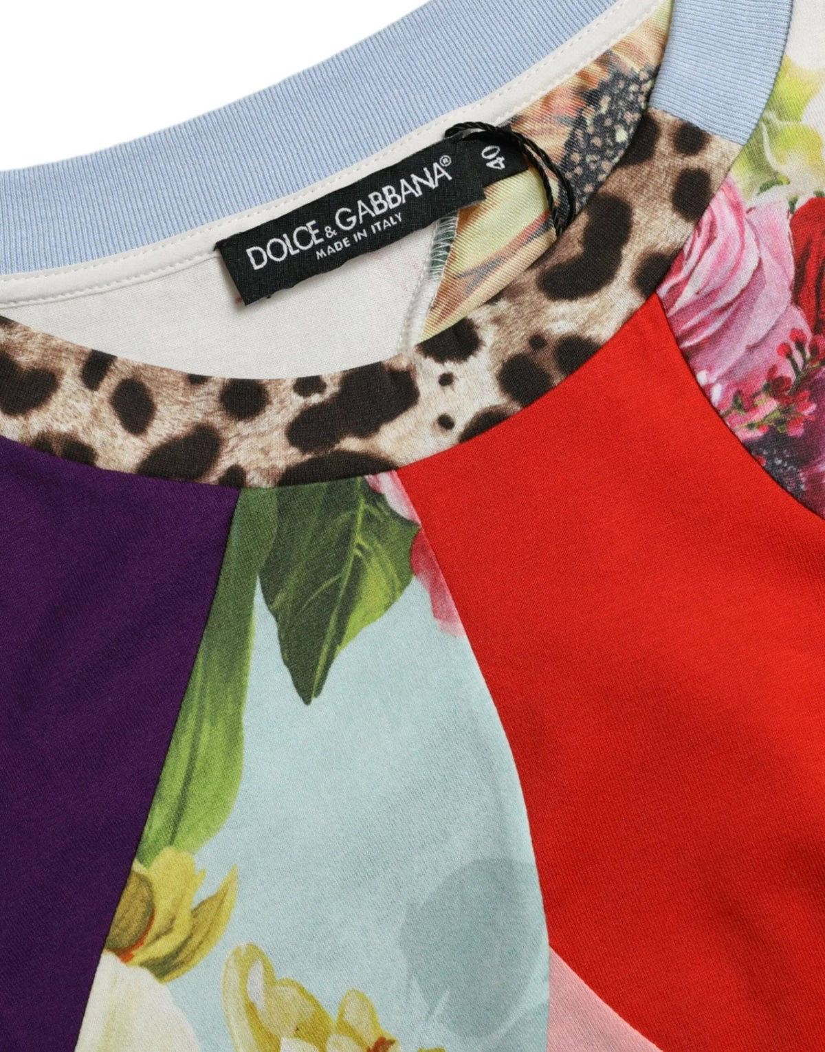 Dolce & Gabbana Multicolor Patchwork Cotton Silk Blouse Top - HBPS Beauty & Fashion