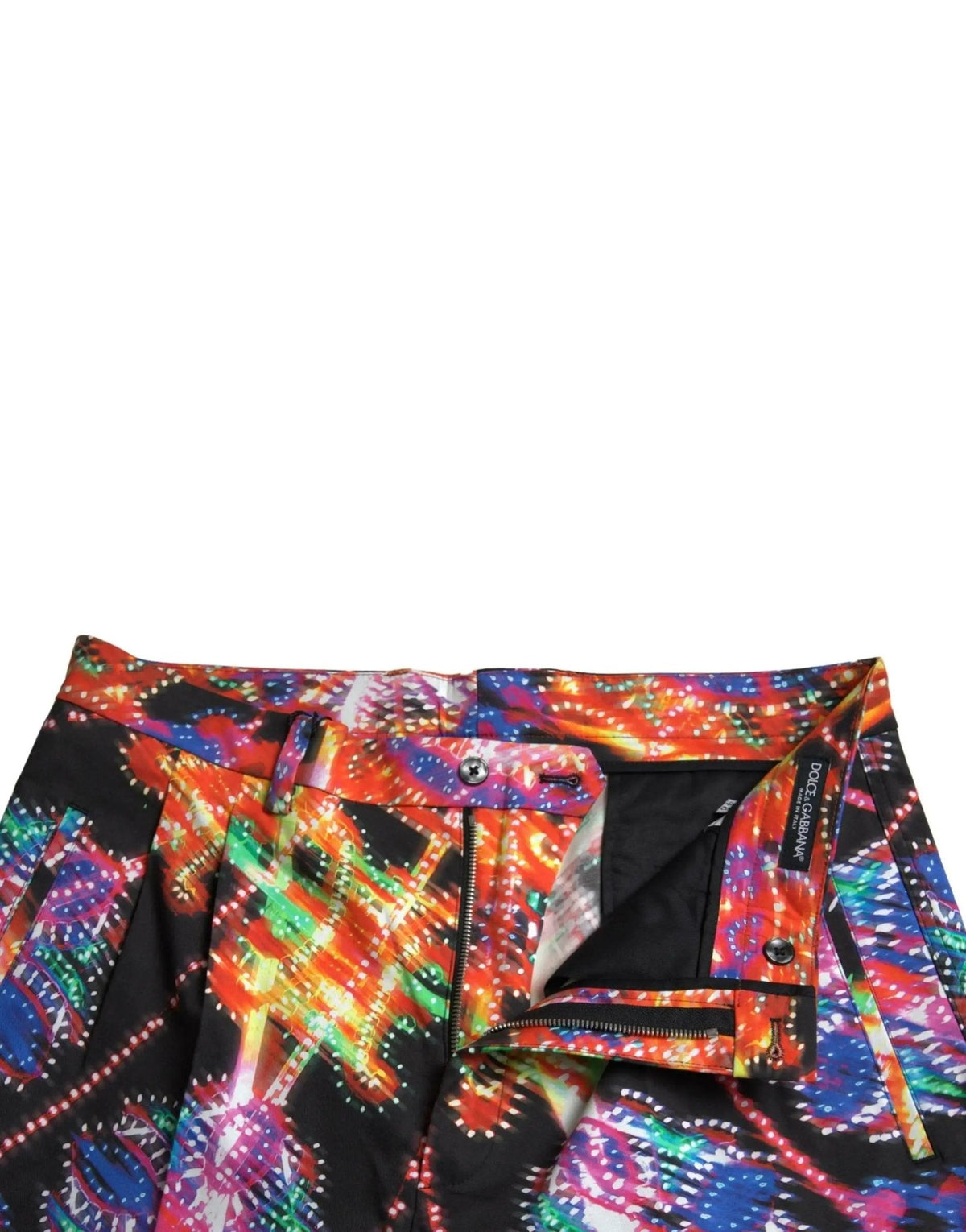 Dolce & Gabbana Multicolor Printed Cotton Men Bermuda Shorts - HBPS Beauty & Fashion