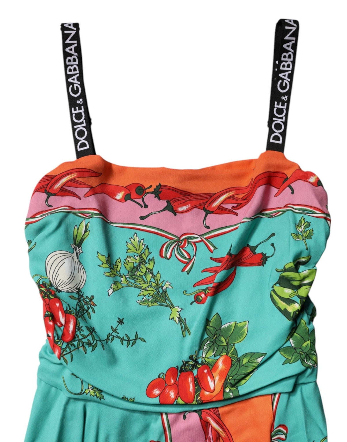 Dolce & Gabbana Multicolor Printed Silk Sleeveless Midi Dress - HBPS Beauty & Fashion