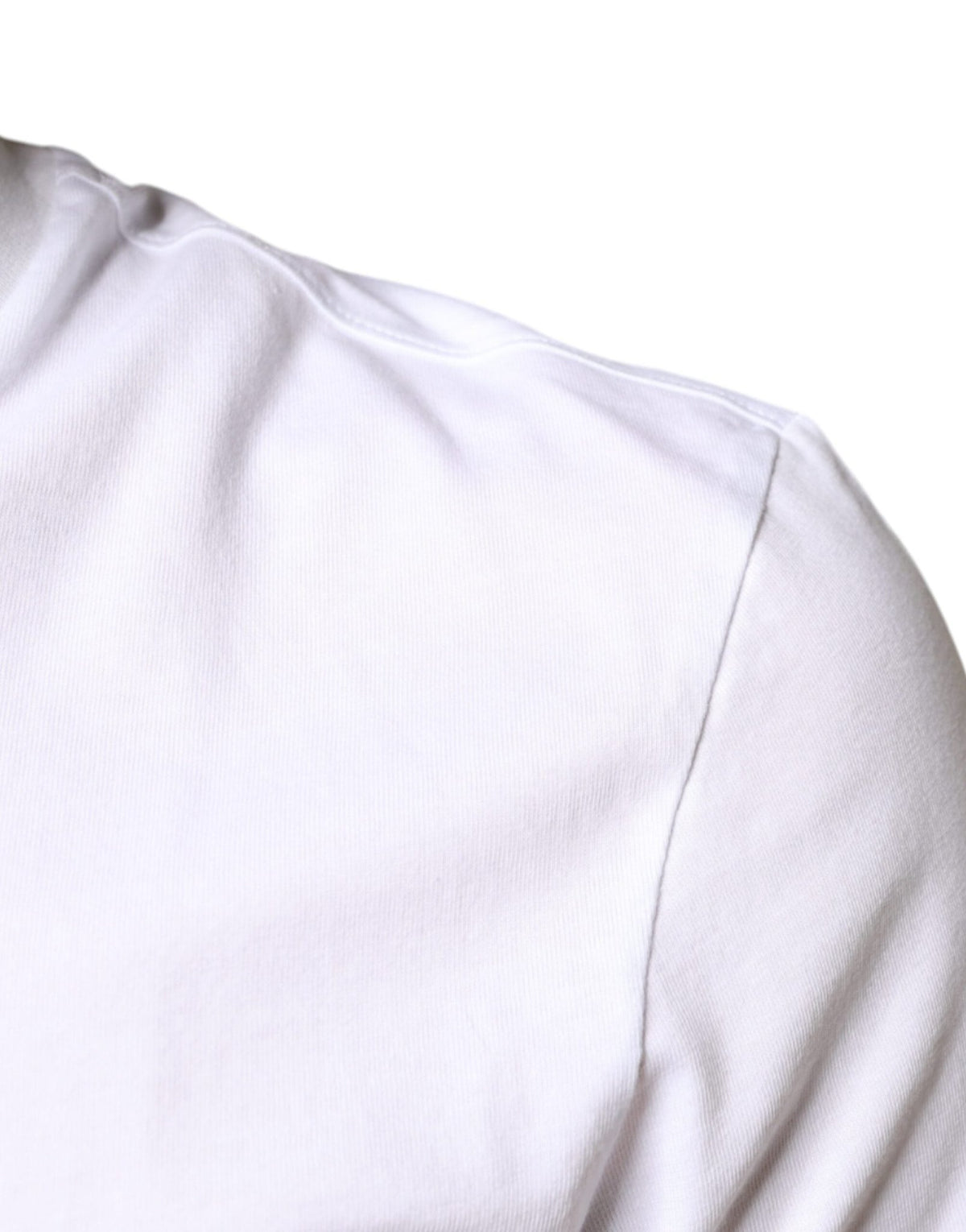 Dolce & Gabbana White Cotton DG Applique Casual T-shirt - HBPS Beauty & Fashion