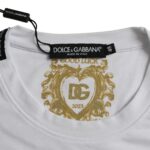 Dolce & Gabbana White Cotton Roundneck Short Sleeve T-shirt - HBPS Beauty & Fashion
