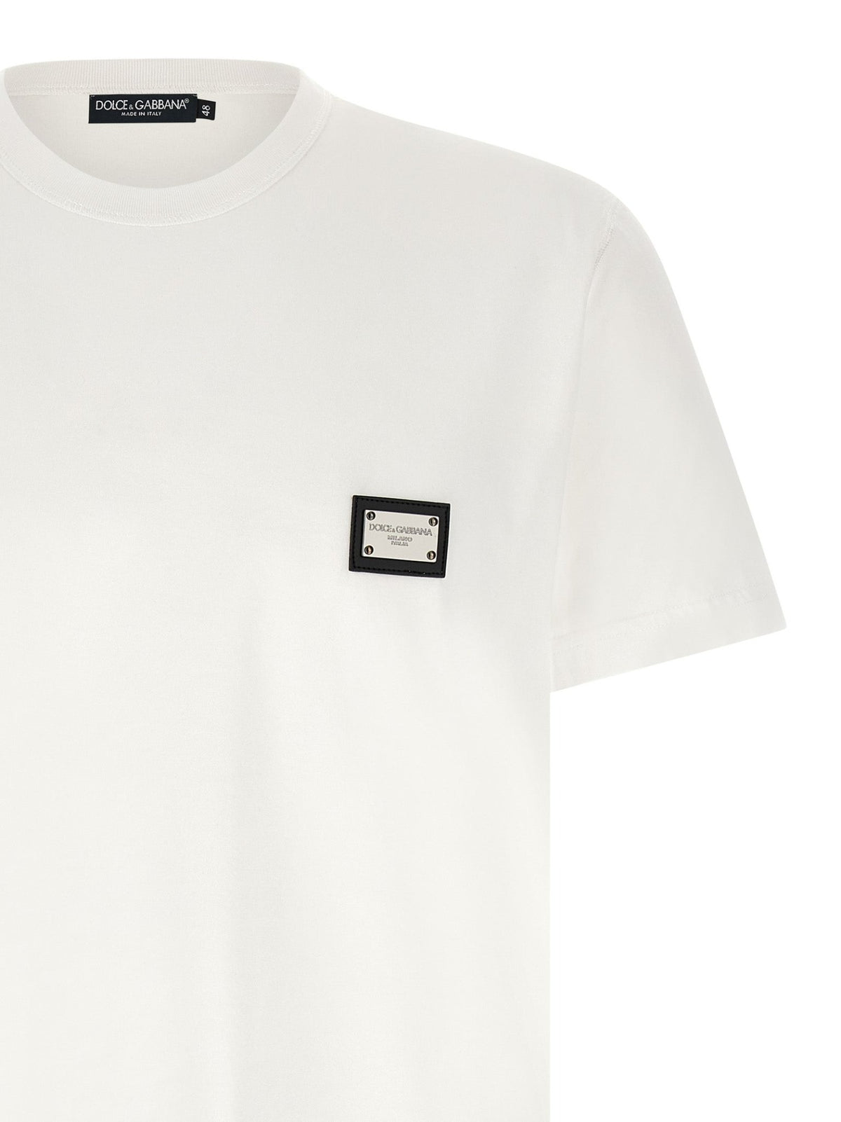Dolce & Gabbana White Cotton T-Shirt - HBPS Beauty & Fashion