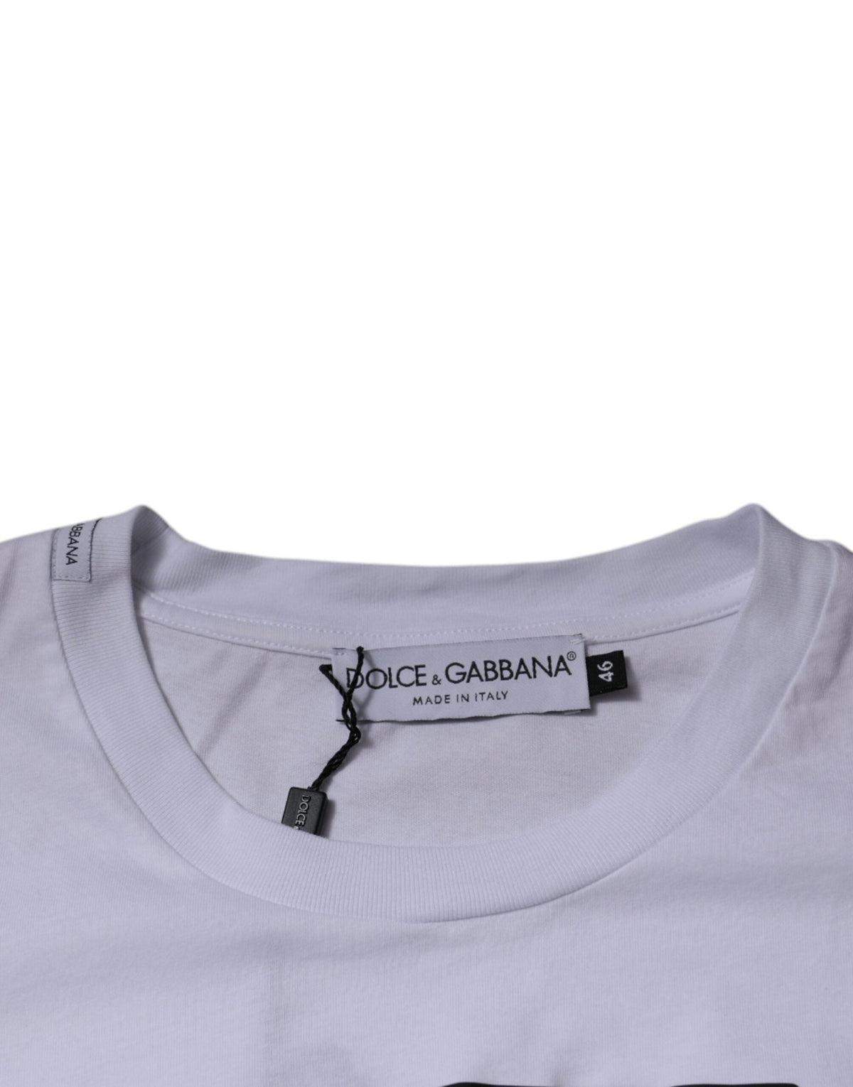 Dolce & Gabbana White DG Logo Cotton Crew Neck T-shirt - HBPS Beauty & Fashion