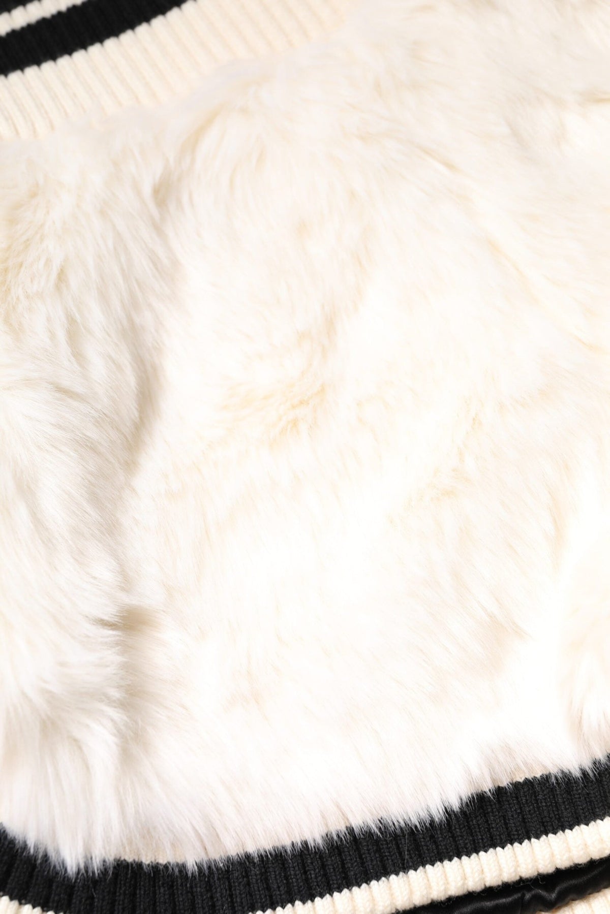 Dolce & Gabbana White Faux Fur High Waisted Hot Pants Short - HBPS Beauty & Fashion