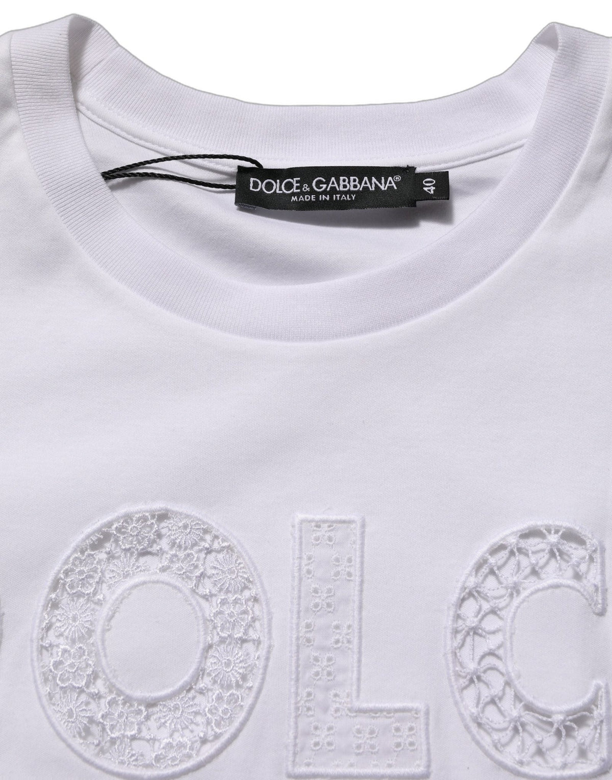 Dolce & Gabbana White Logo Round Neck Sleeveless T-shirt - HBPS Beauty & Fashion