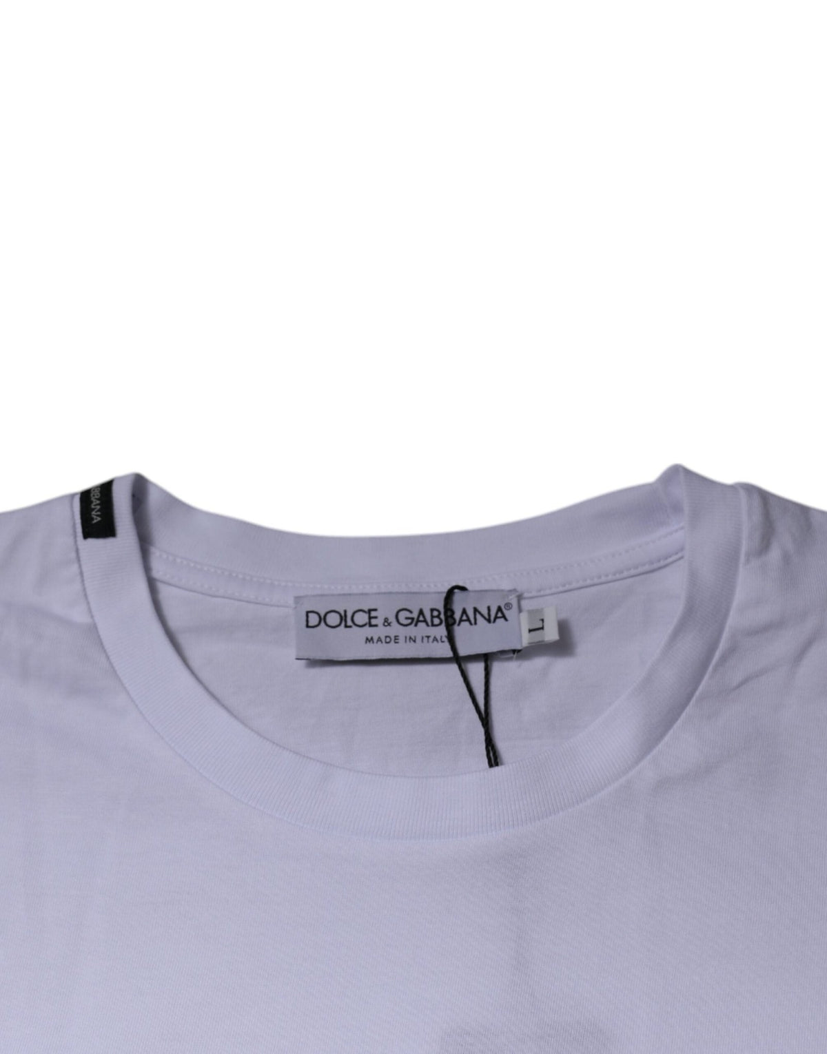 Dolce & Gabbana White Red Leopard Cotton Crew Neck T-shirt - HBPS Beauty & Fashion