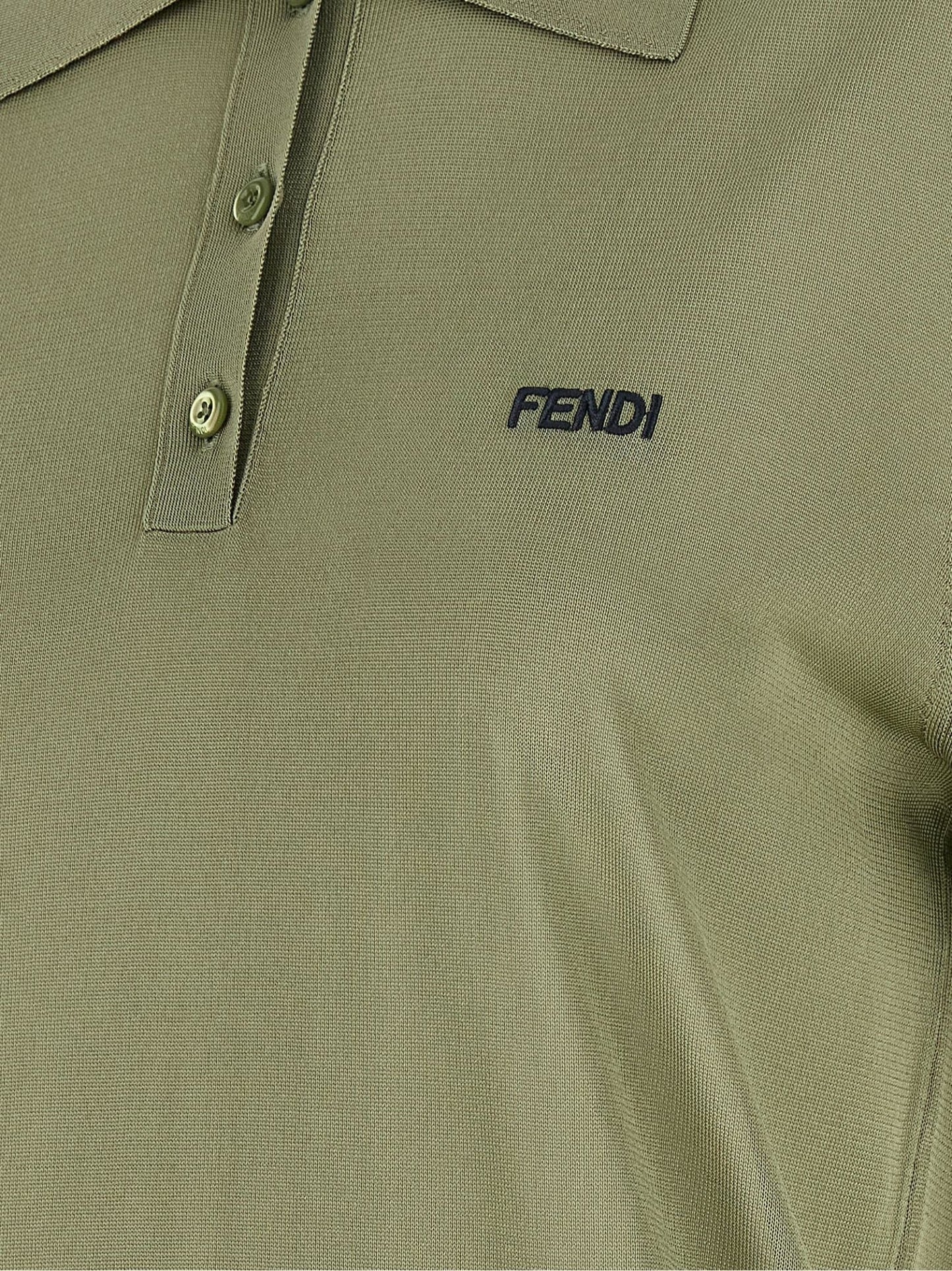 Fendi Bicolor Viscose Polo Shirt - HBPS Beauty & Fashion