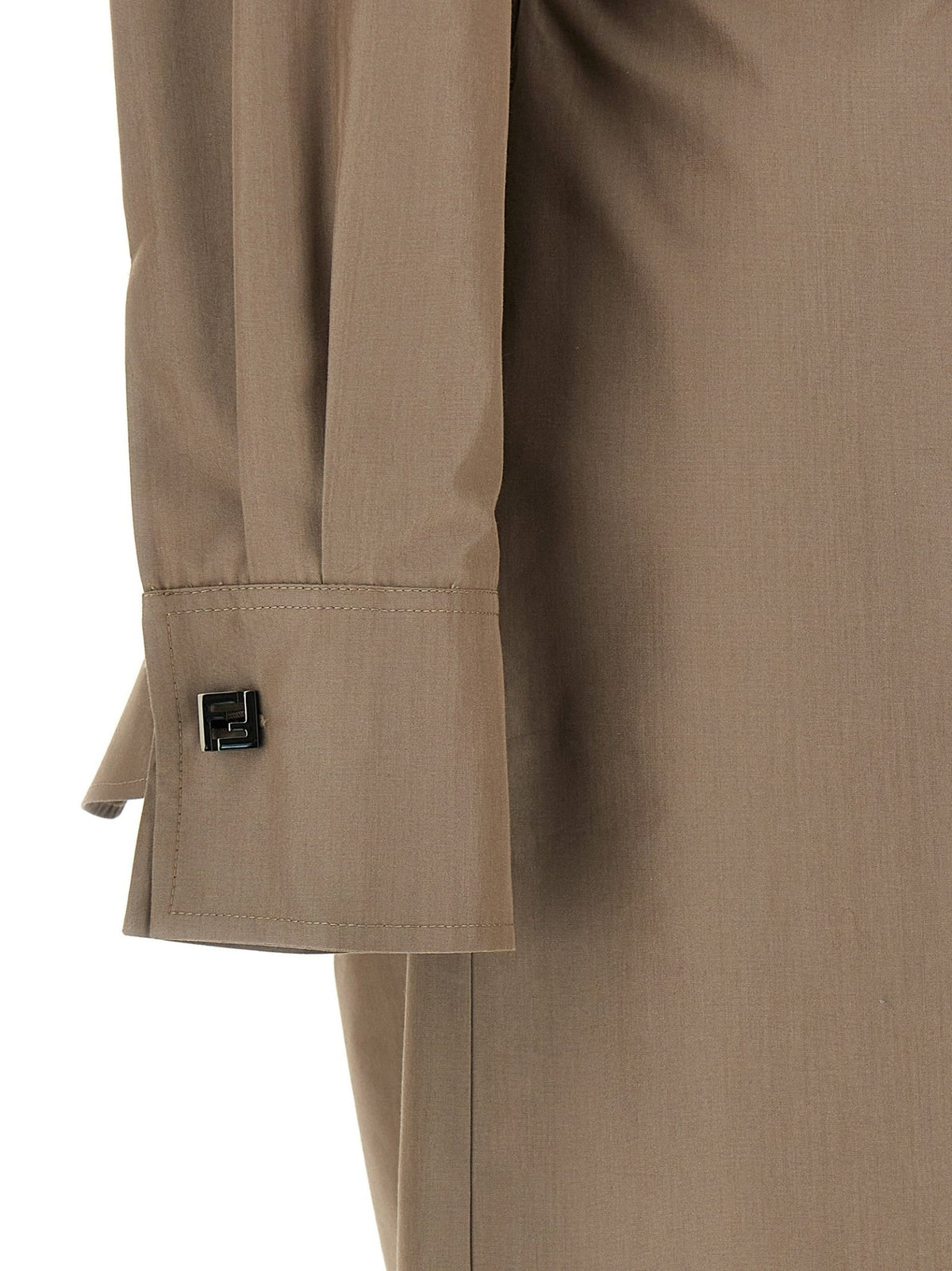 Fendi Gray Cotton Midi Dress - HBPS Beauty & Fashion