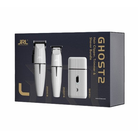 PROMO - JRL Set Ghost 2 Onyx Blanc : Clipper + Trimmer + Rasoir