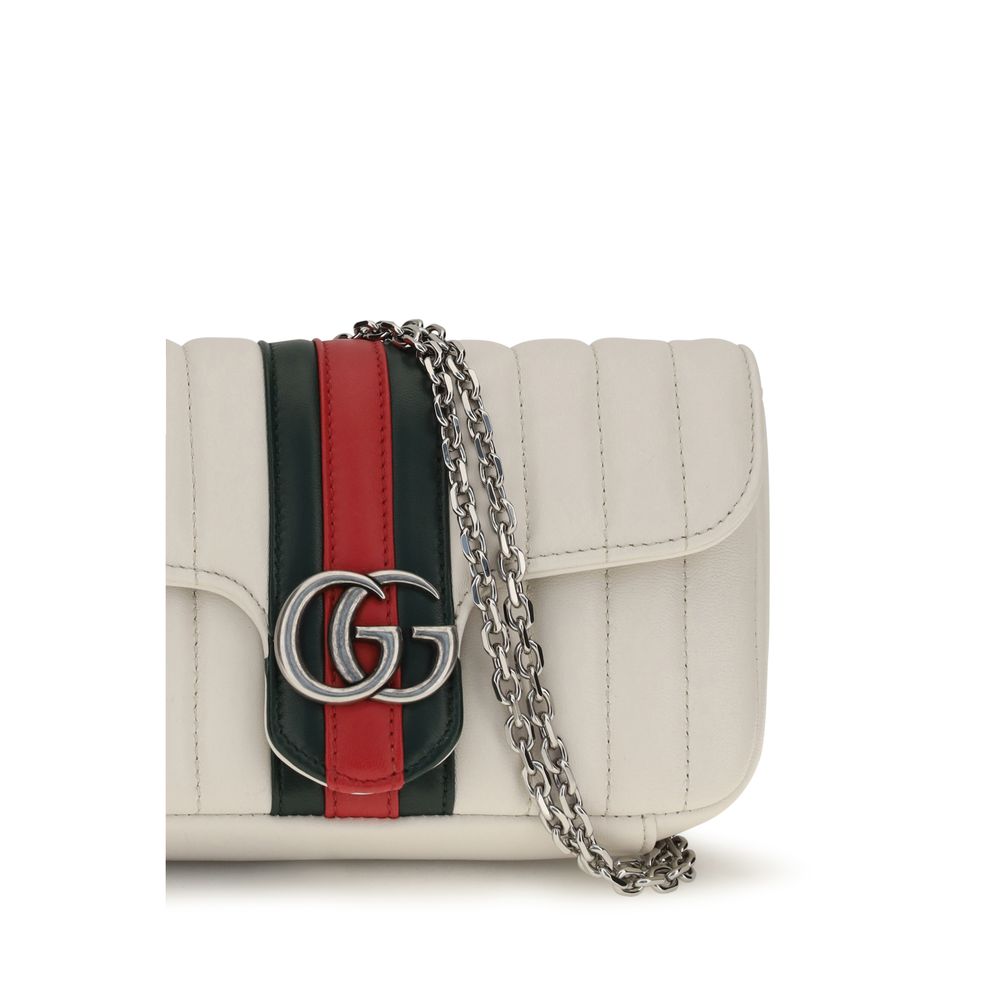 Gucci White Lamb Ovis Aries Shoulder Bag - HBPS Beauty & Fashion