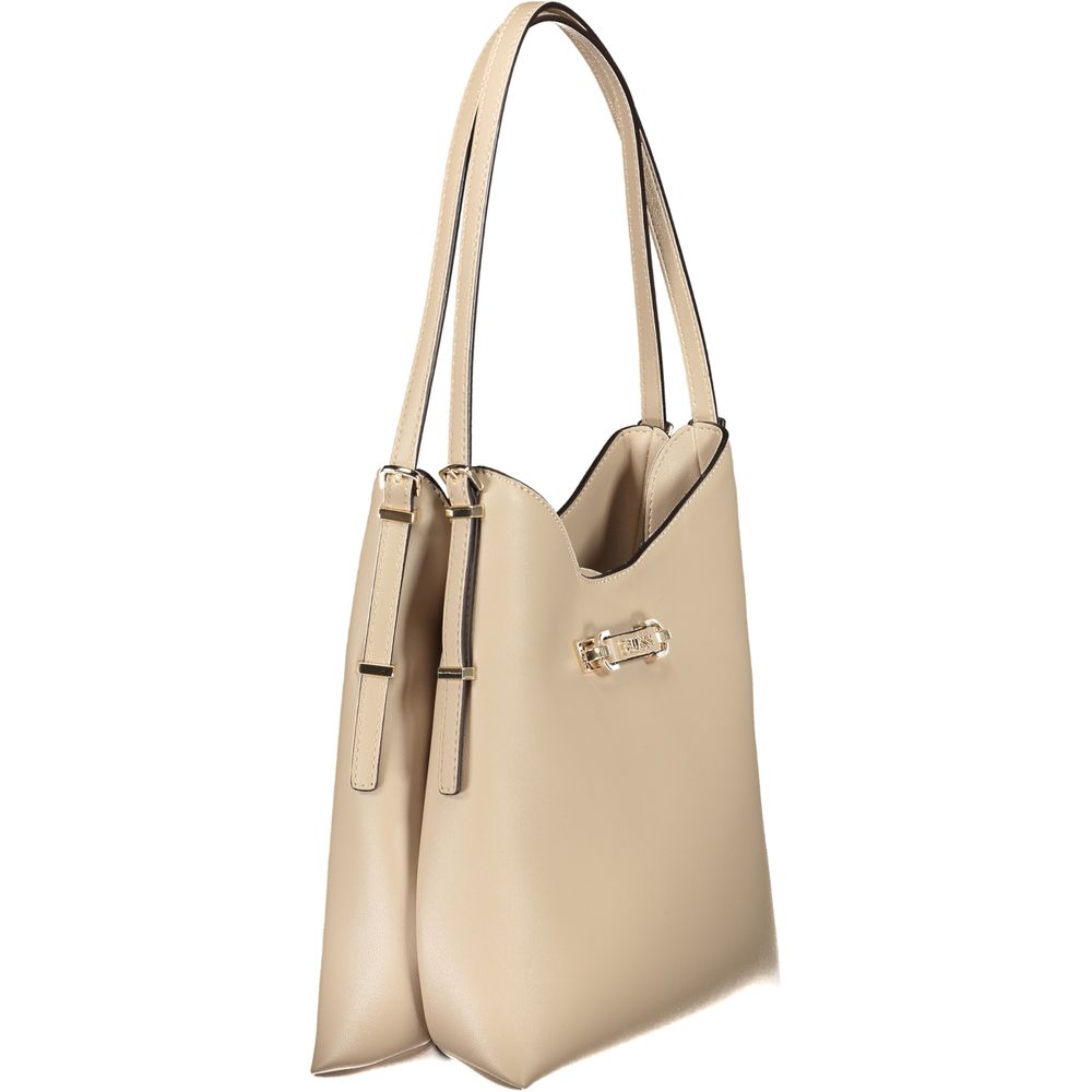 Guess Jeans Beige Poliuretano Women Handbag - HBPS Beauty & Fashion