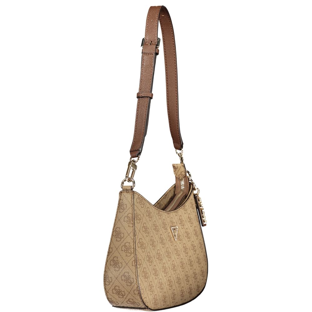 Guess Jeans Beige Polyurethane Women Handbag - HBPS Beauty & Fashion