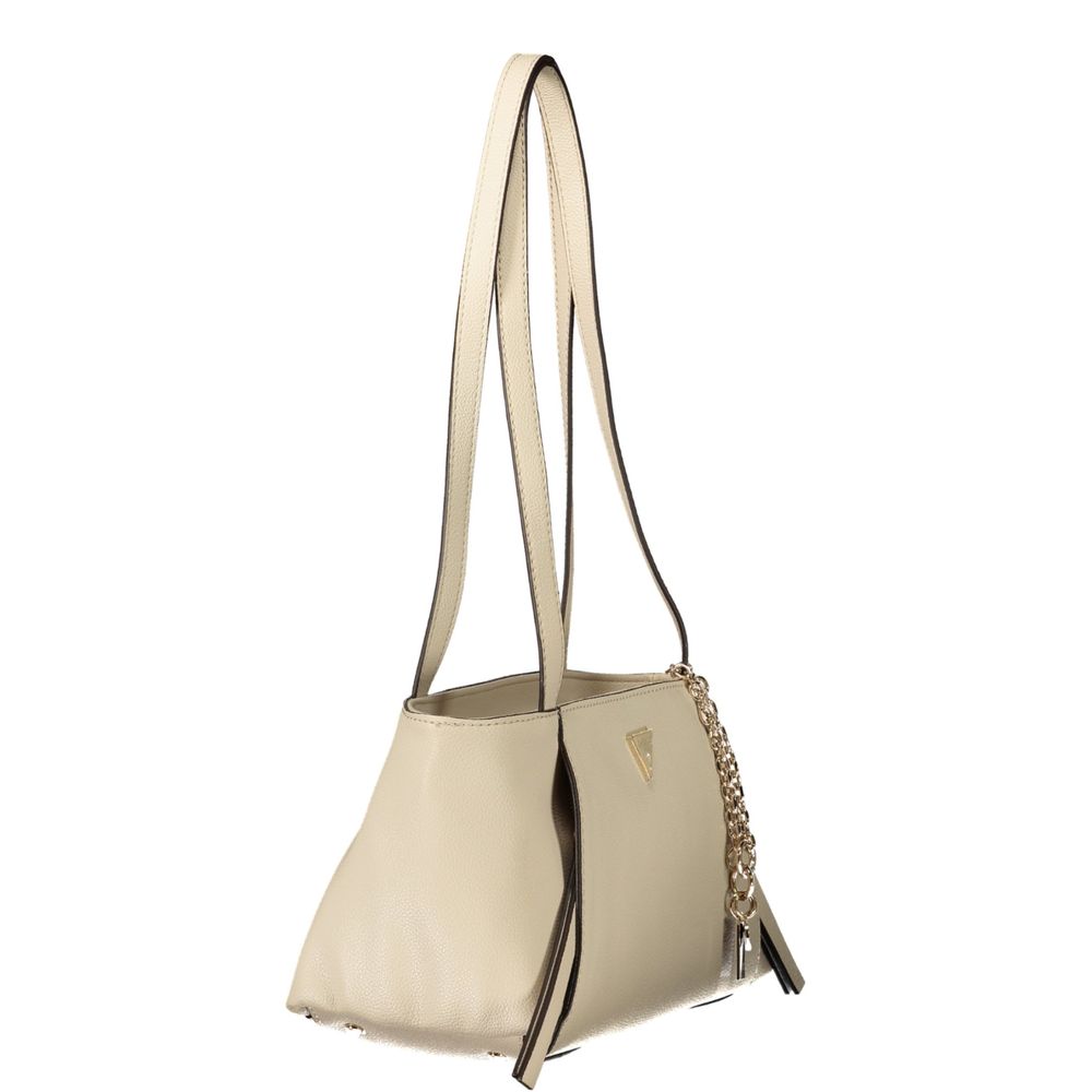 Guess Jeans Beige Polyurethane Women's Bag - HBPS Beauty & Fashion