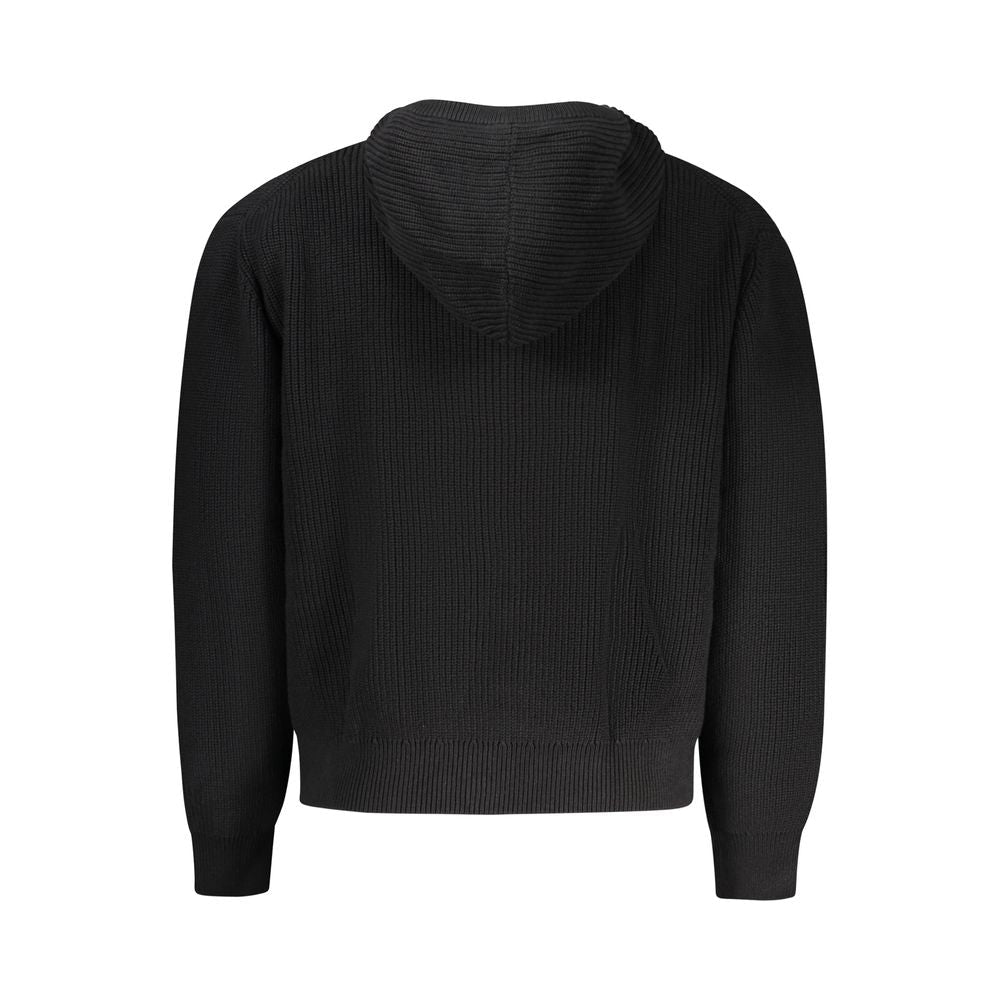Guess Jeans Black Organic Cotton Men's Cardigan - HBPS Beauty & Fashion