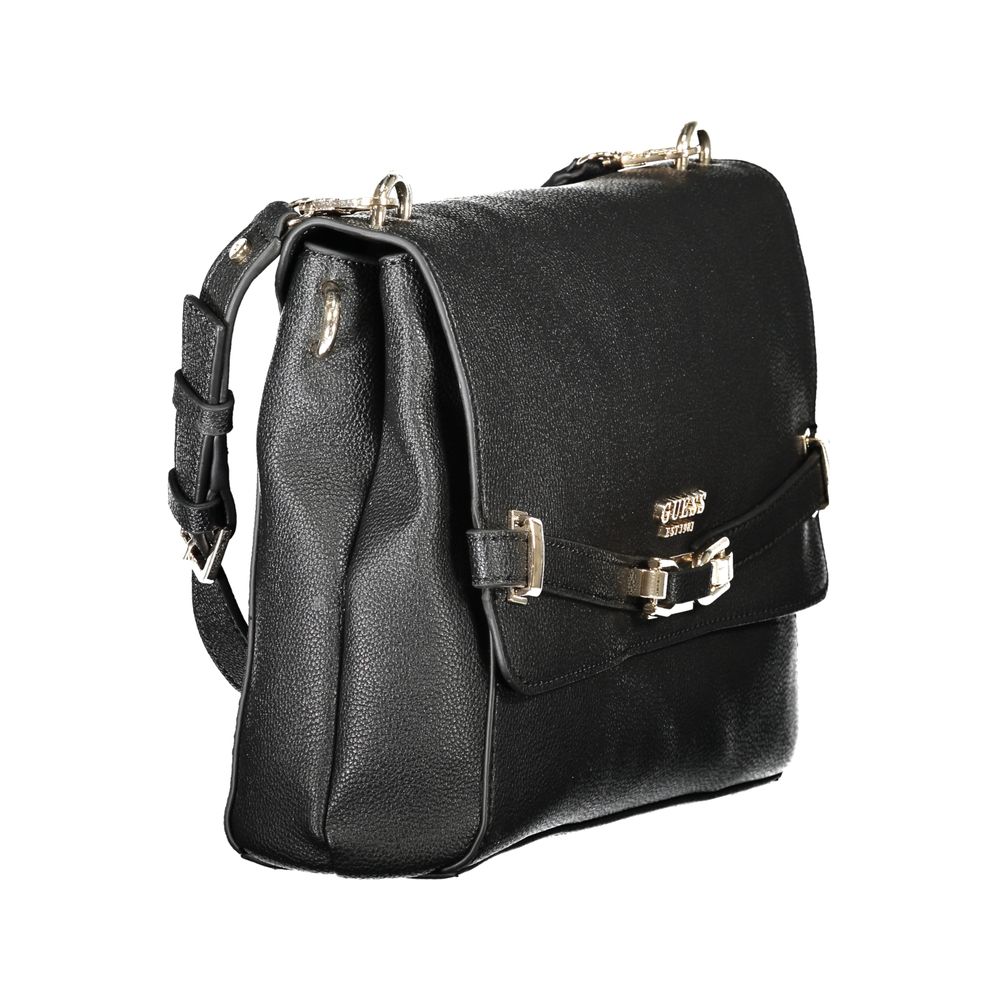 Guess Jeans Black Polyurethane Women's Handbag - HBPS Beauty & Fashion