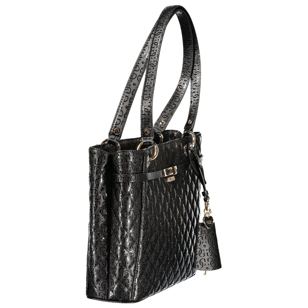 Guess Jeans Black Polyurethane Women's Handbag - HBPS Beauty & Fashion