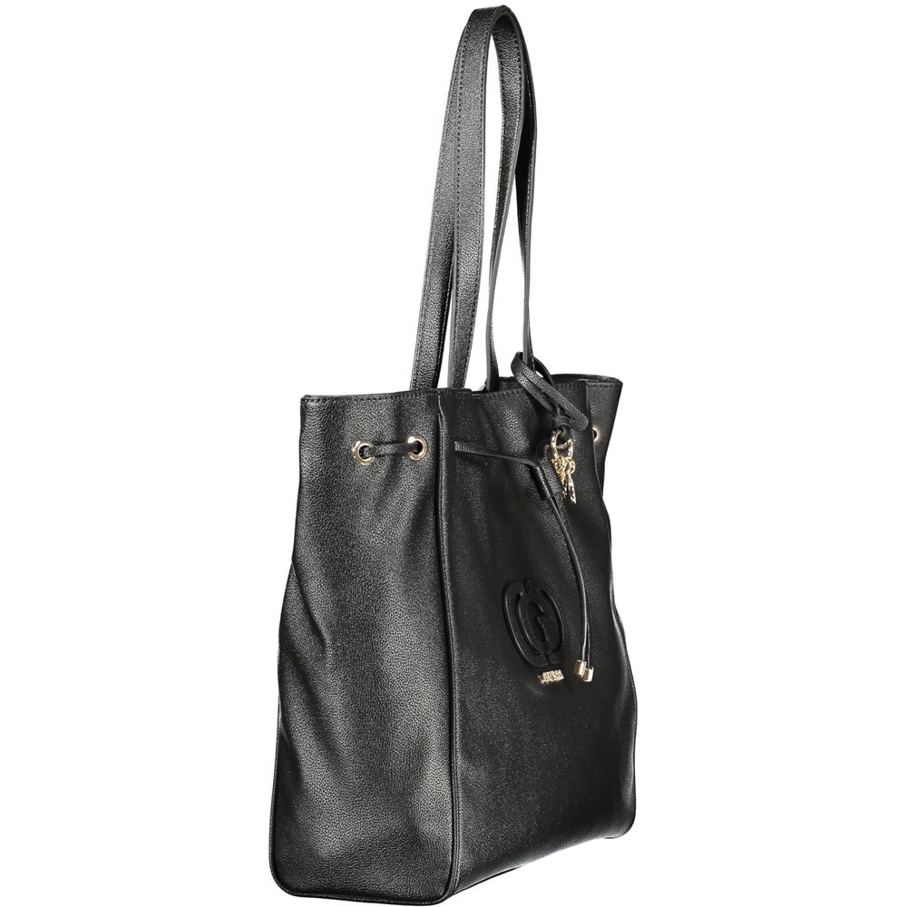 Guess Jeans Nero Poliuretano Women Handbag - HBPS Beauty & Fashion