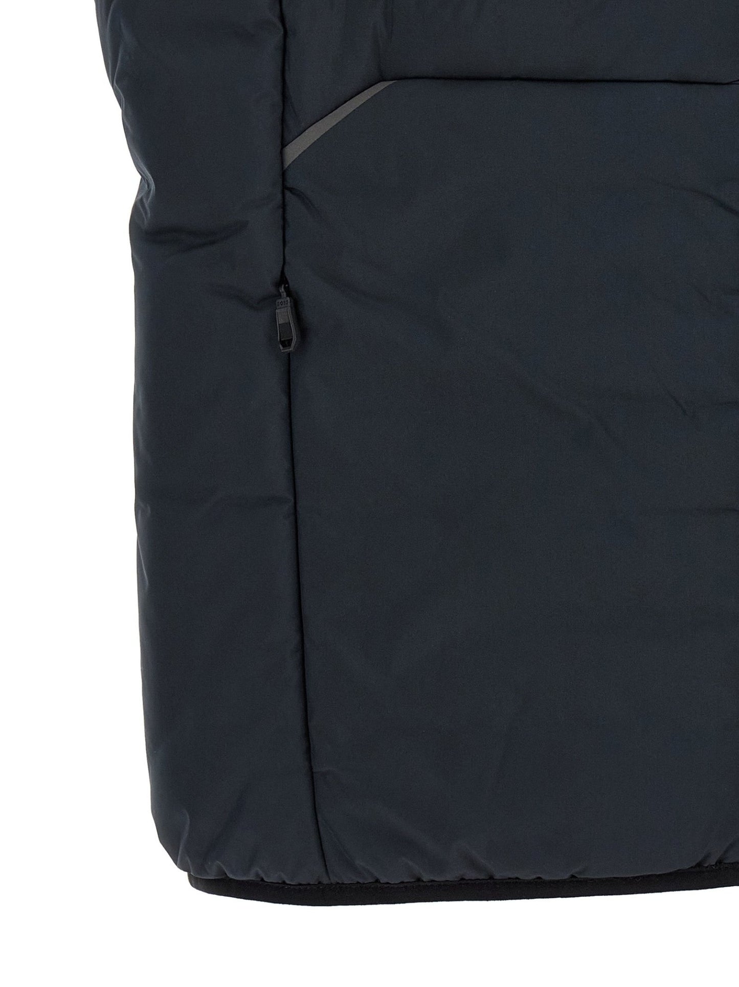 Hugo Boss Blue Polyester Sleeveless Jacket - HBPS Beauty & Fashion